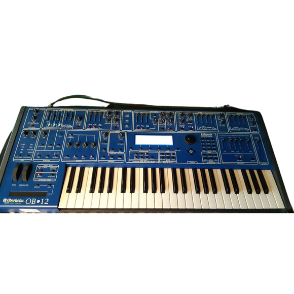 Rare Oberheim OB12 OB-12 Blue Keyboard Synthesizer Excellent w/ Latest Firmware - Picture 3 of 5